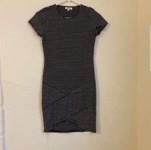 Heart & Hips | Black and White Striped Dress